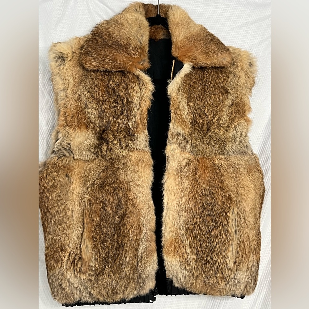 Unique reversible, Vintage Rabbit Vest Women’s size small